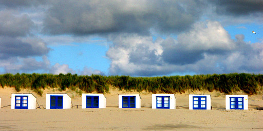Strandhäuser auf Texel