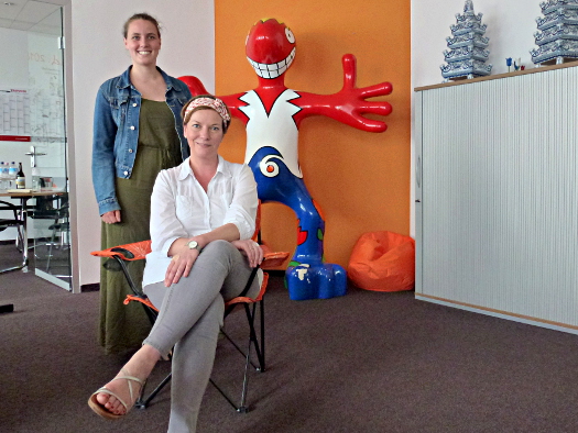 Im Büro des NBTC Holland-Marketing in Köln: Gesa Tüffers, Alexandra Johnen