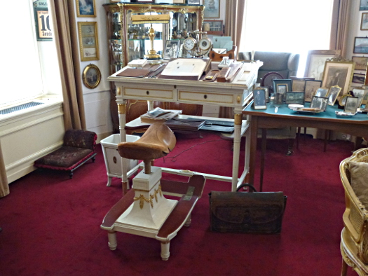 Schreibtisch und Stuhl des Kaisers Wilhelm II. in Haus Doorn